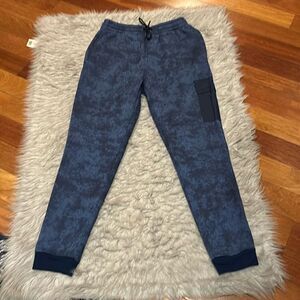 Tamari men’s blue tye dye cargo cotton sweatpants size medium